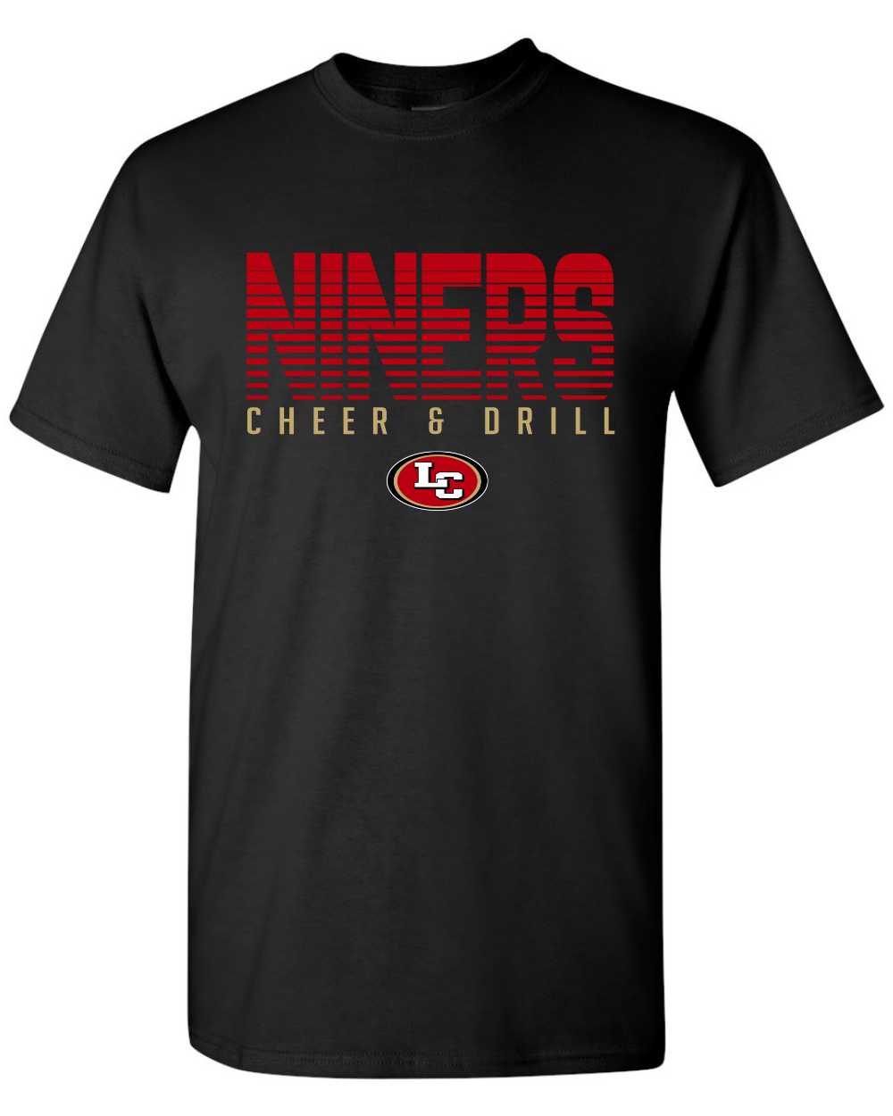 League City 49ers- Niners Cheer& Drill Tee-Black