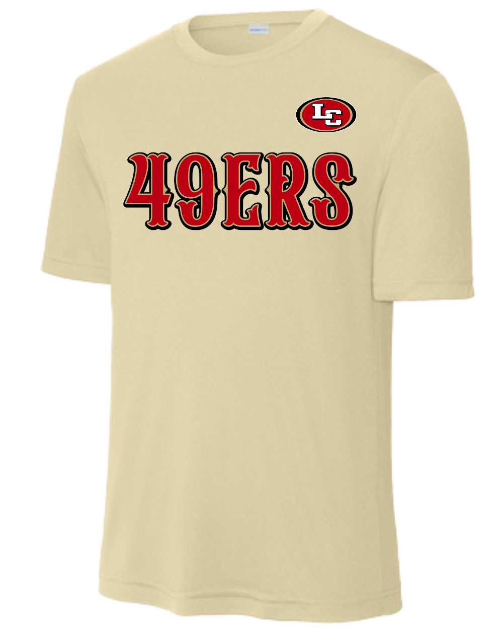 League City 49ers-49Ers- Performance Tee- Vegas Gold