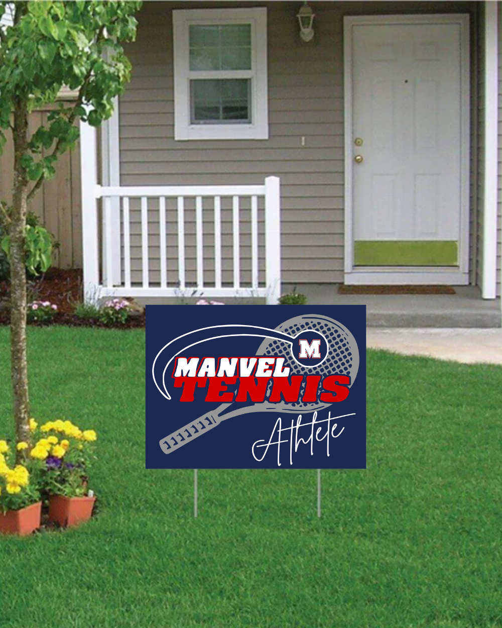 Manvel Tennis Yard Sign 2025