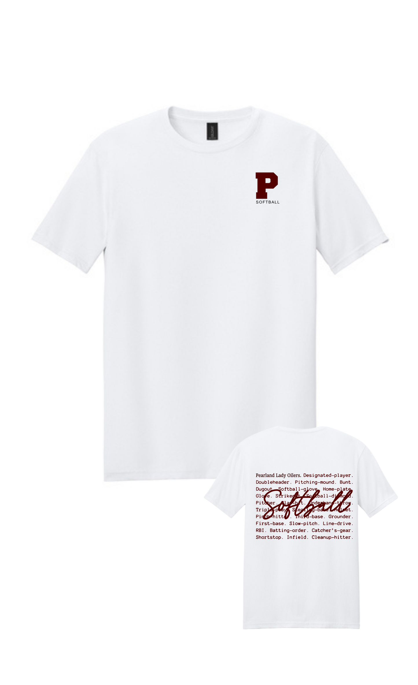 PHS Softball- P Softball Oilers Type Cotton Tee