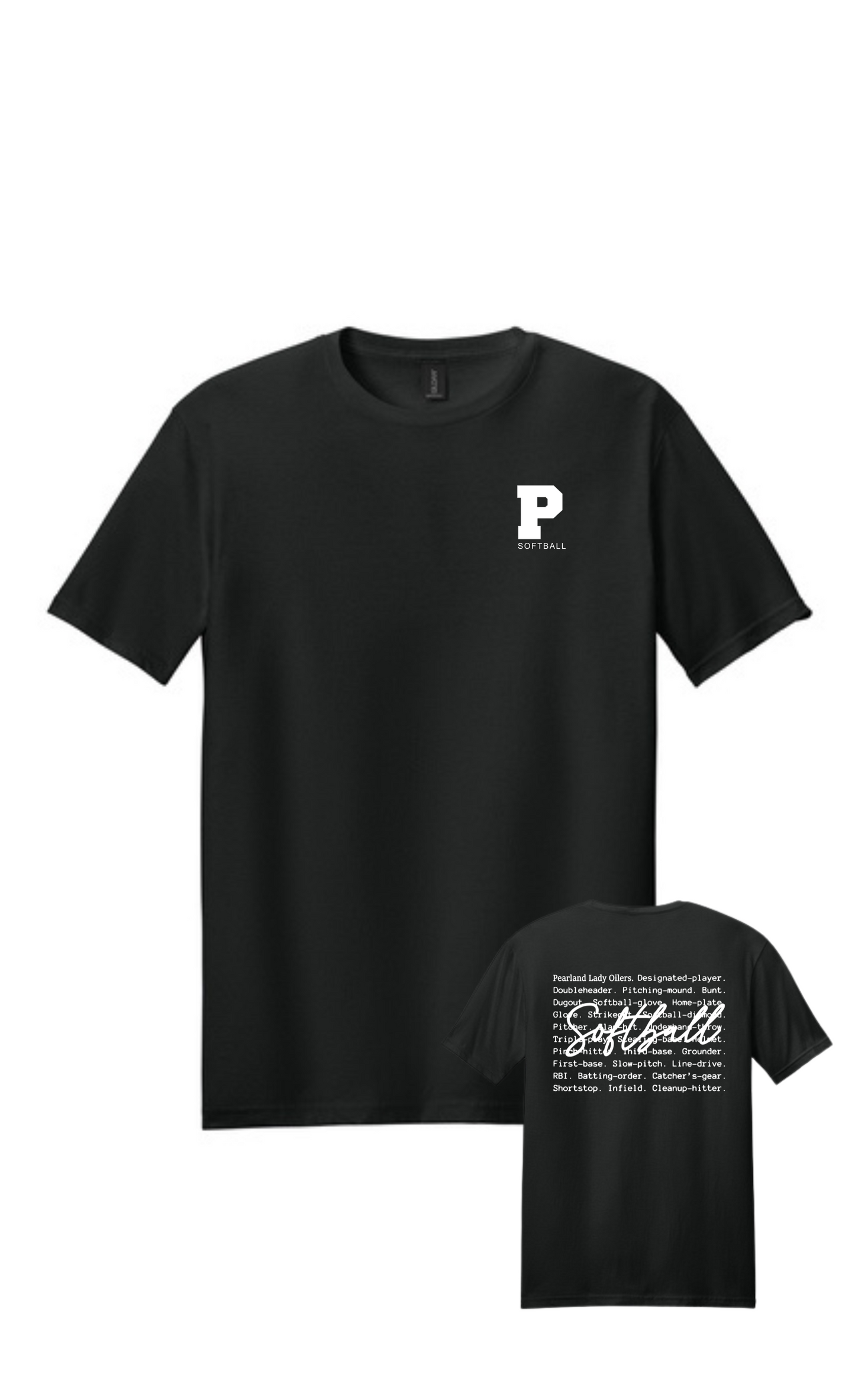 PHS Softball- P Softball Oilers Type Cotton Tee