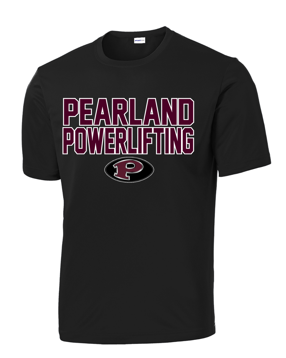 Pearland Powerlifting- PHS Logo Performance Tee- Black