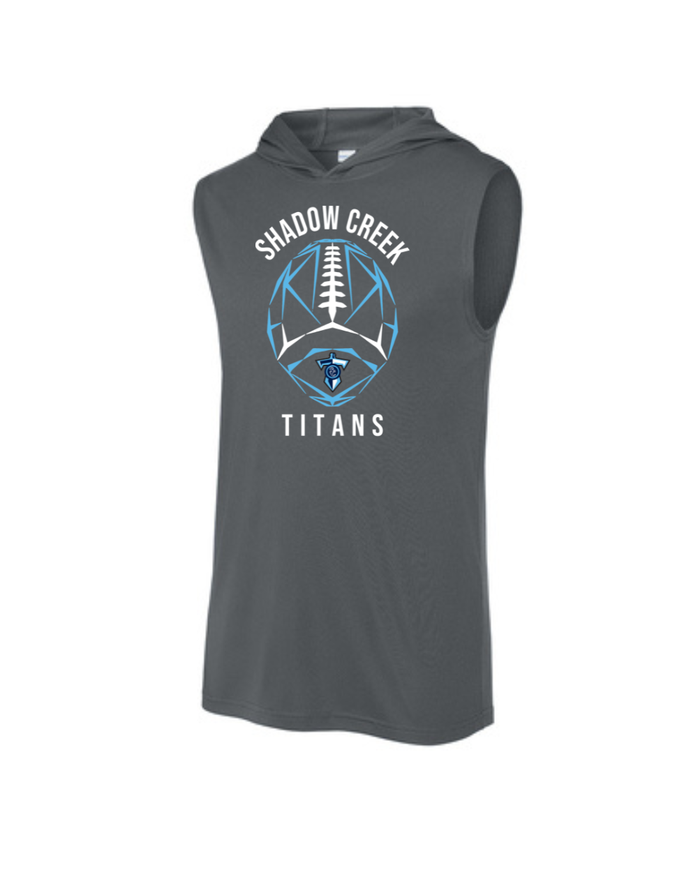 Shadow Creek Titans -Abstract football- Sleeveless Hoodie