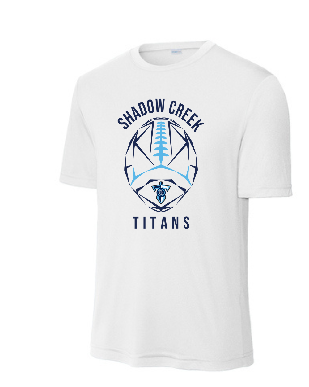 Shadow Creek Titans- Titans Abstract Football Short Sleeve Performance Tee