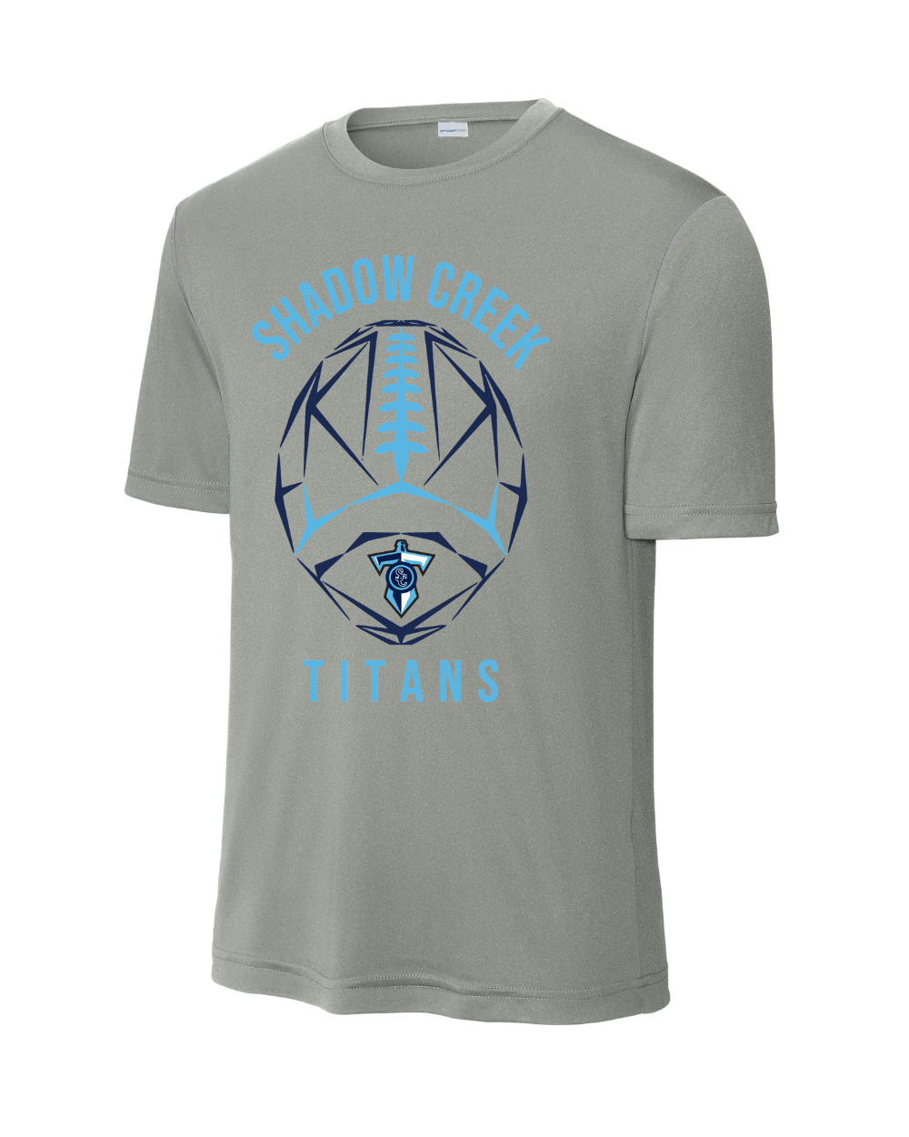 Shadow Creek Titans- Titans Abstract Football Short Sleeve Performance Tee
