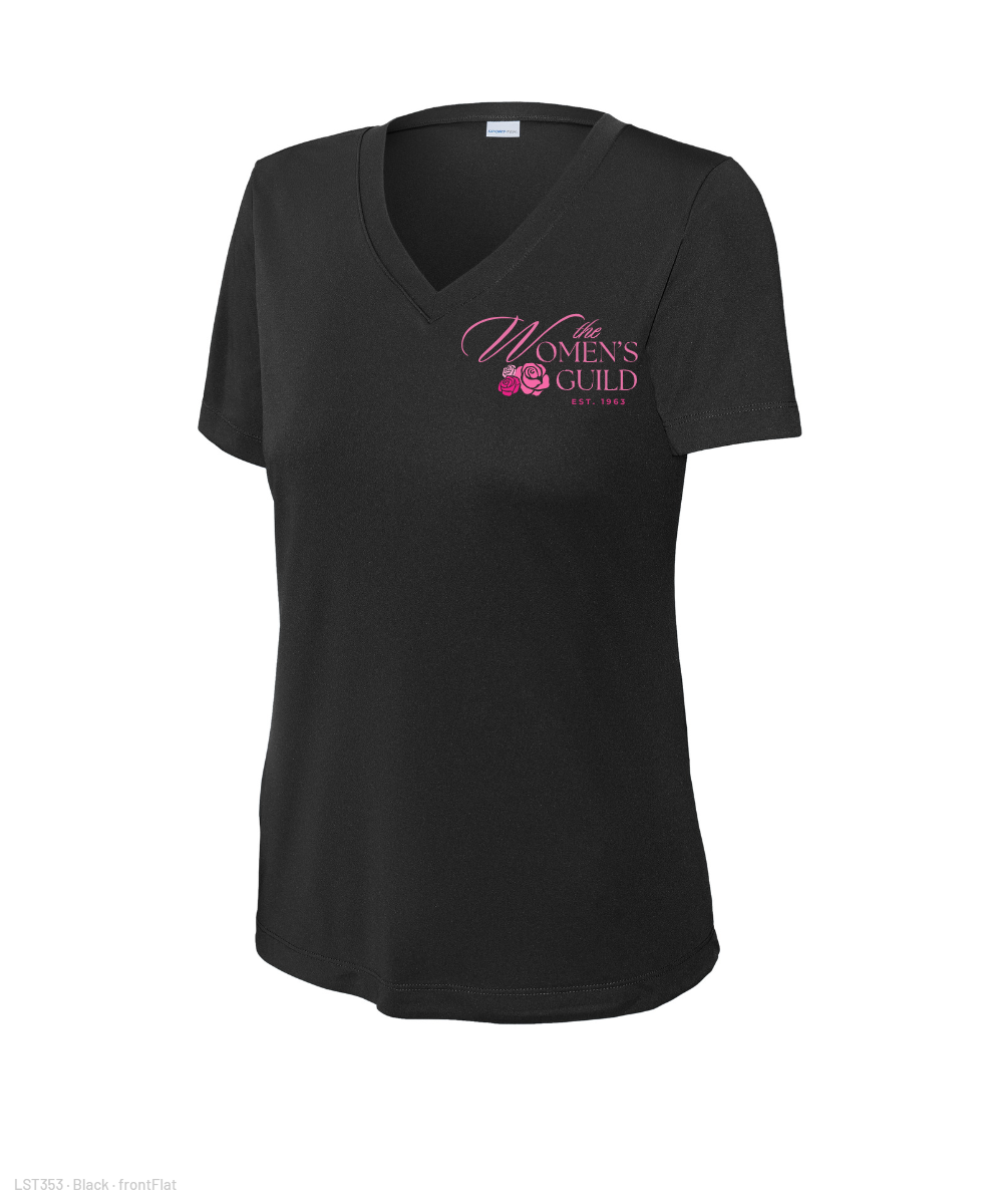 The Women's Guild- Ladies Vneck Performance Tee
