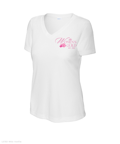 The Women's Guild- Ladies Vneck Performance Tee