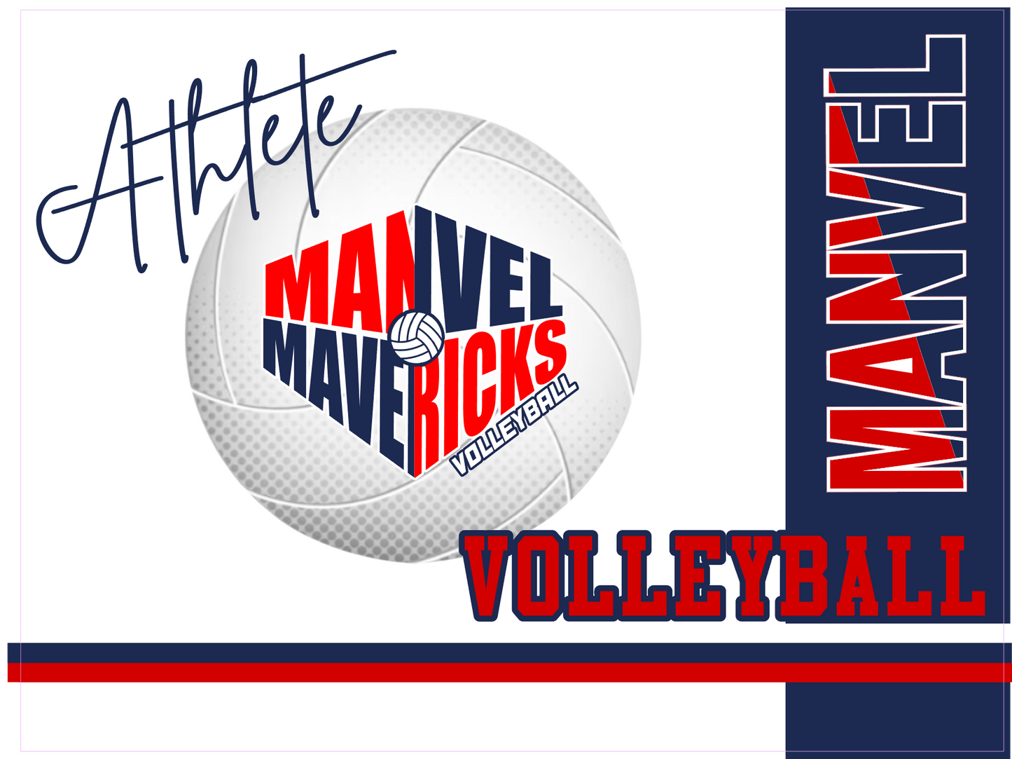Manvel Volleyball Yard Sign 2025