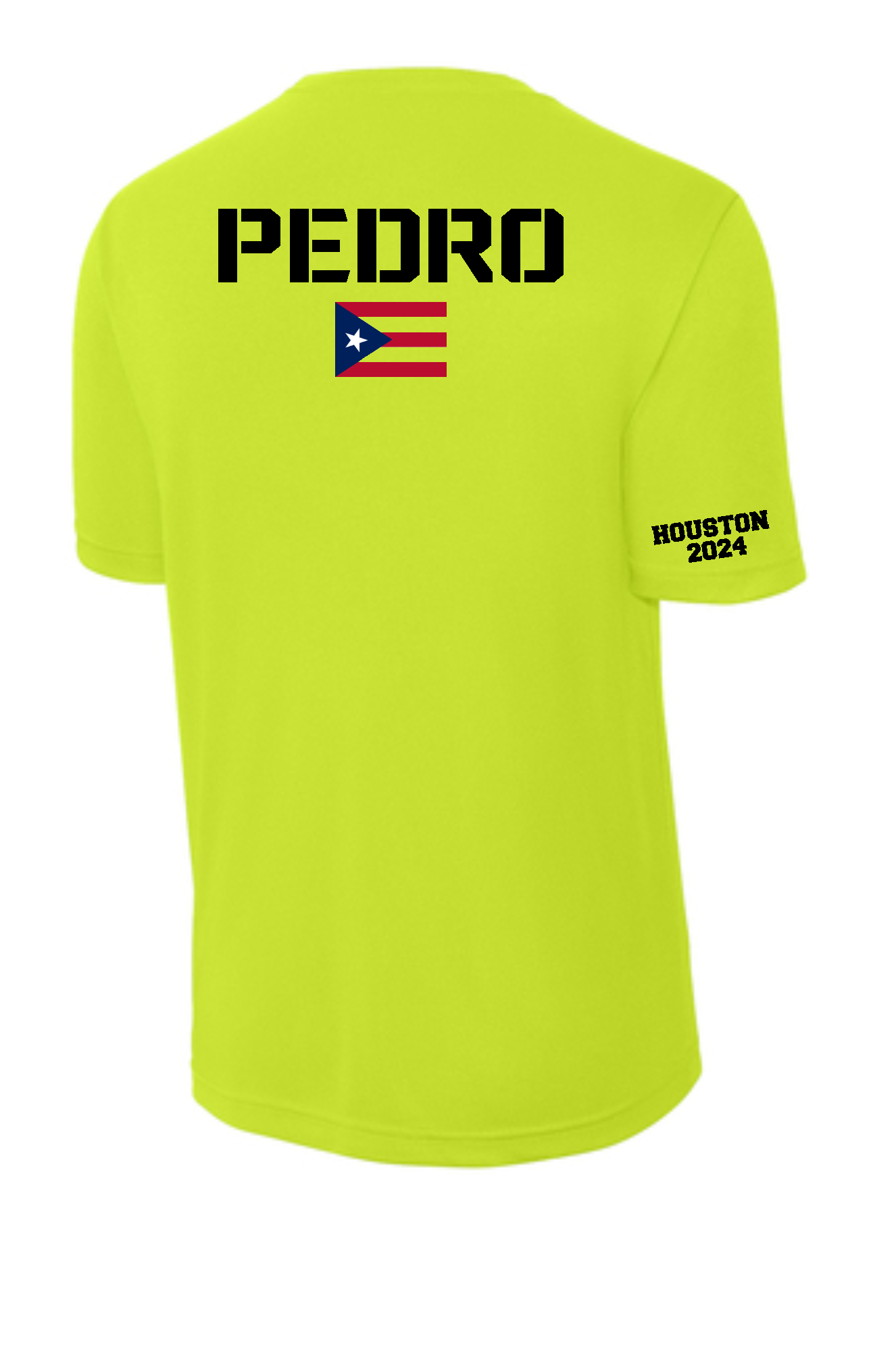 Boricua Runners- Neon Yellow Performance Tee