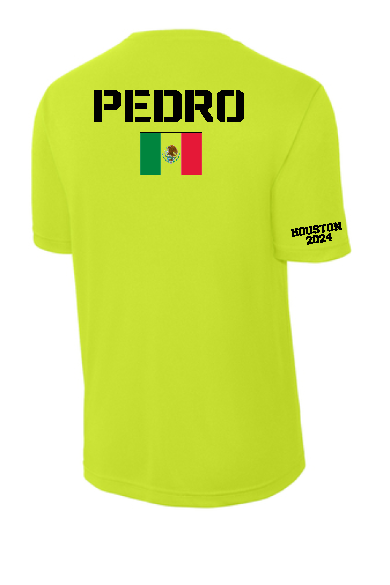 Boricua Runners- Neon Yellow Performance Tee