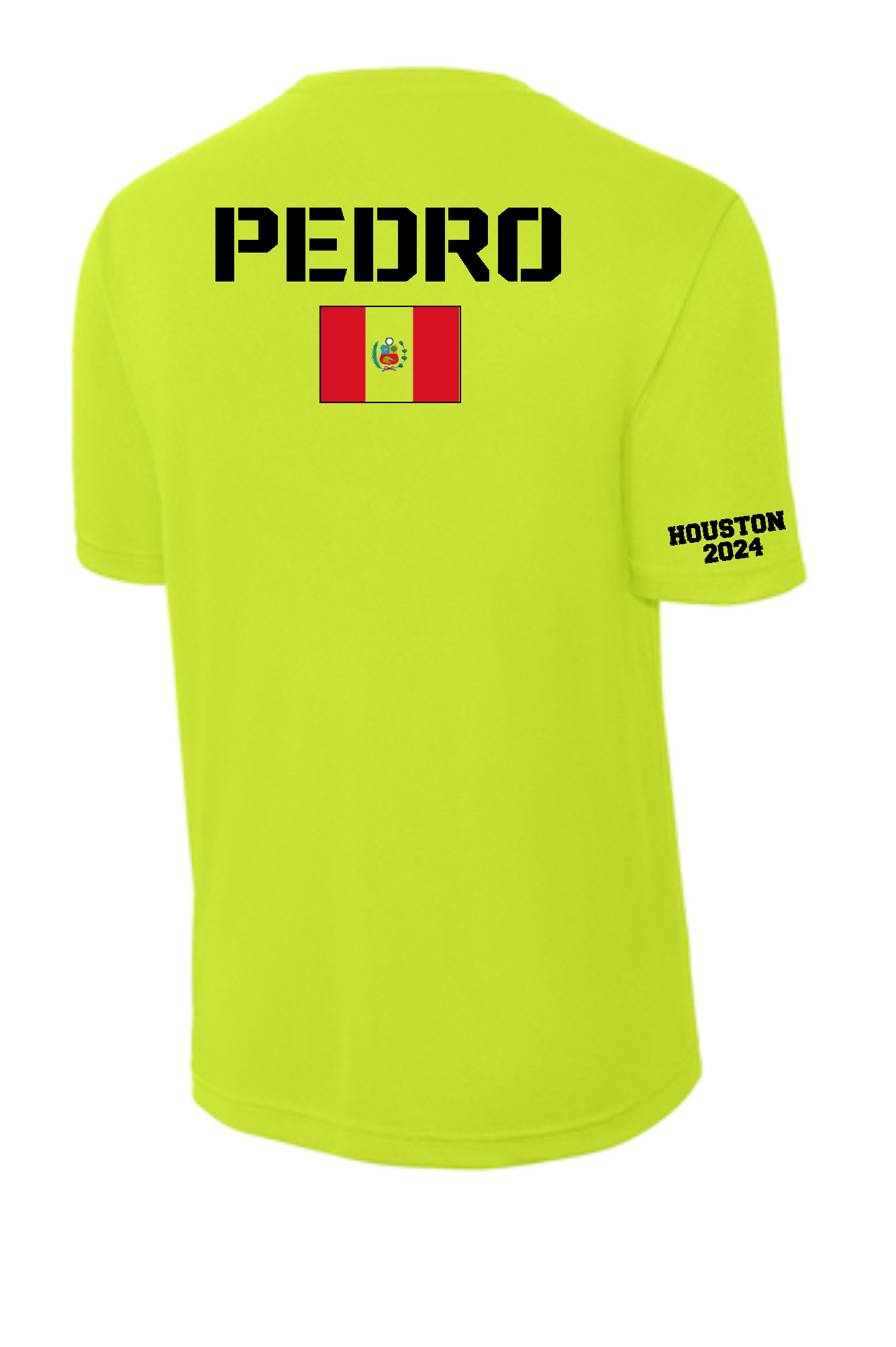 Boricua Runners- Neon Yellow Performance Tee