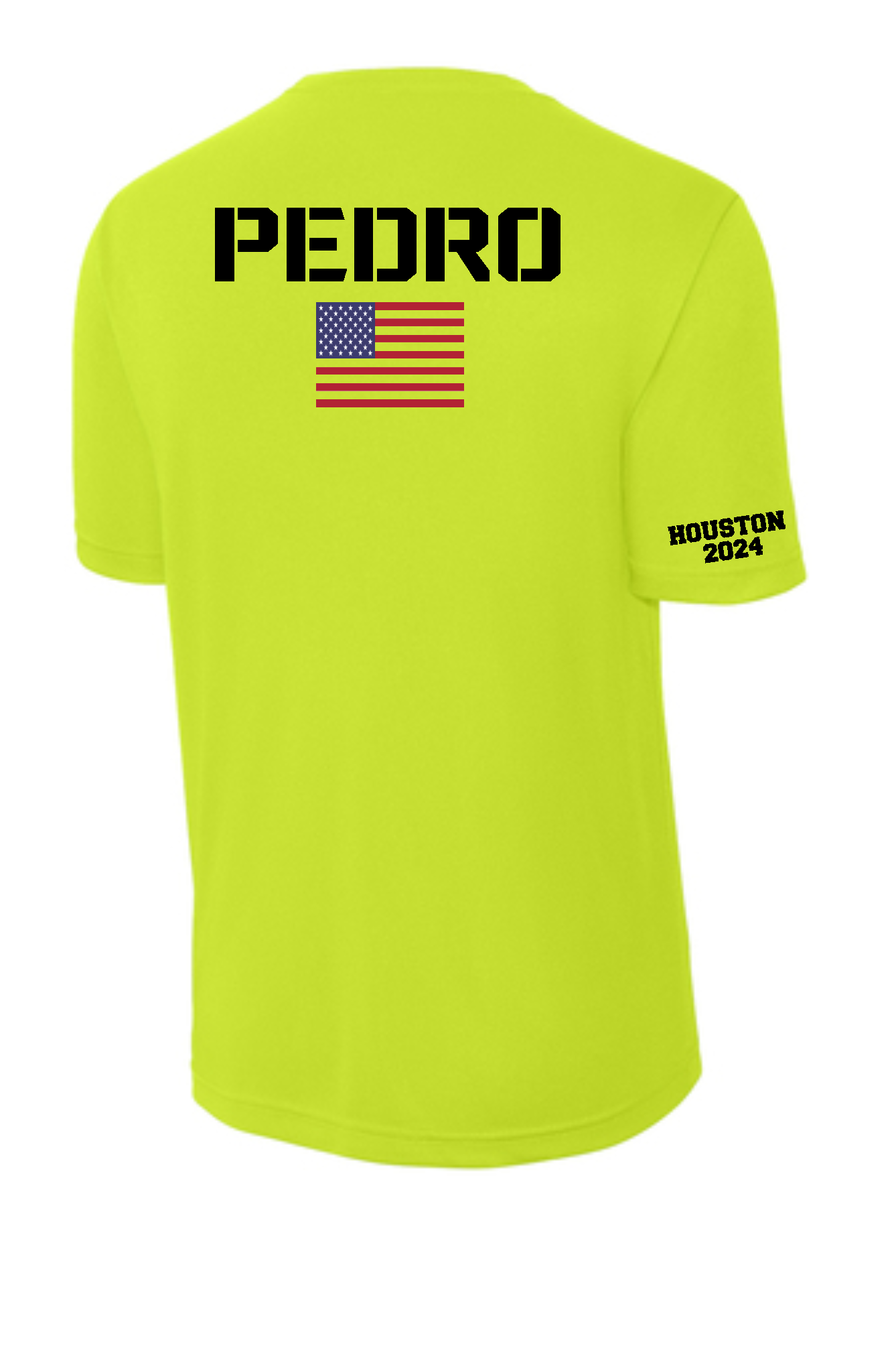 Boricua Runners- Neon Yellow Performance Tee
