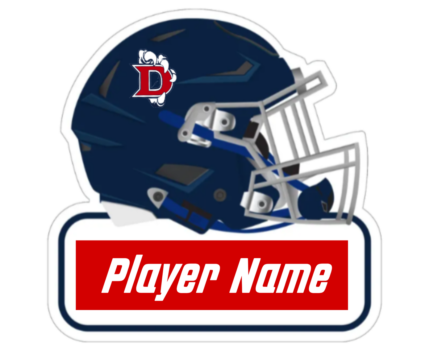 Dawson Football Helmet Yard Sign 2026