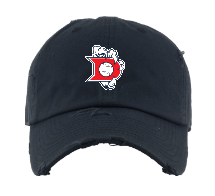 Dawson Baseball Distressed Dad Hat-Navy
