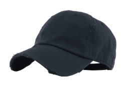 Dawson Baseball Distressed Dad Hat-Navy