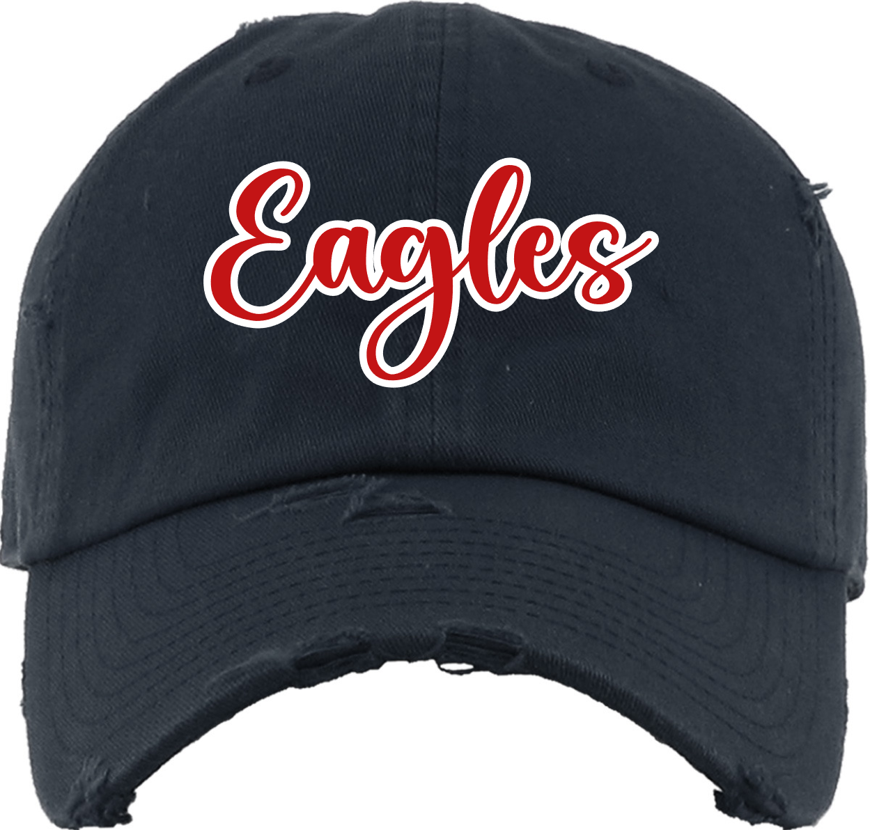Dawson Eagles- Navy Distressed Dad Hat- Eagles