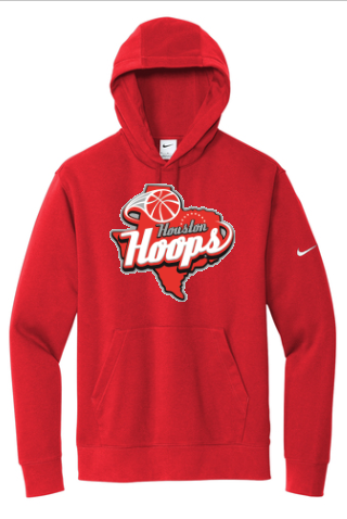 Houston Hoops Nike Hoodie- Red