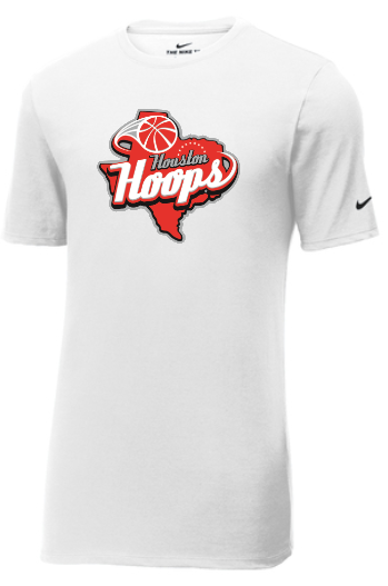 Houston Hoops Nike Core Cotton Tee- White