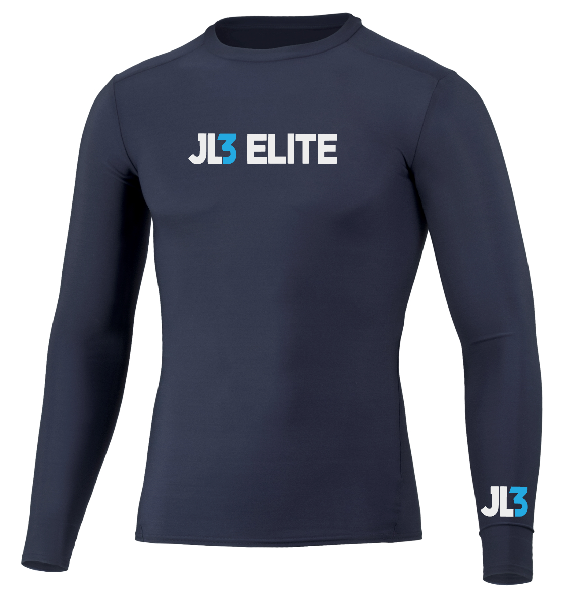 JL3 Elite - Youth Longsleeve Compression Tee- Navy