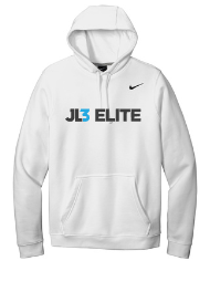 JL3 Elite - Youth Nike Club Fleece Hoodie- White