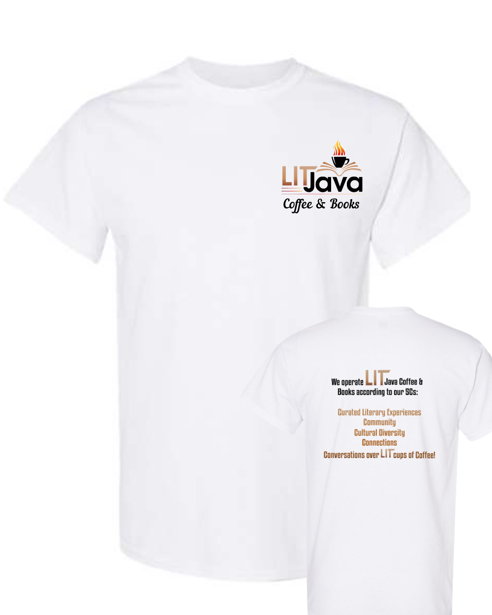 Lit Java - 5C's Logo Tee- White
