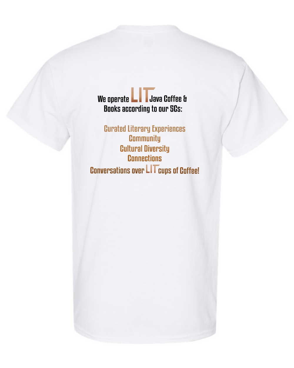 Lit Java - 5C's Logo Tee- White