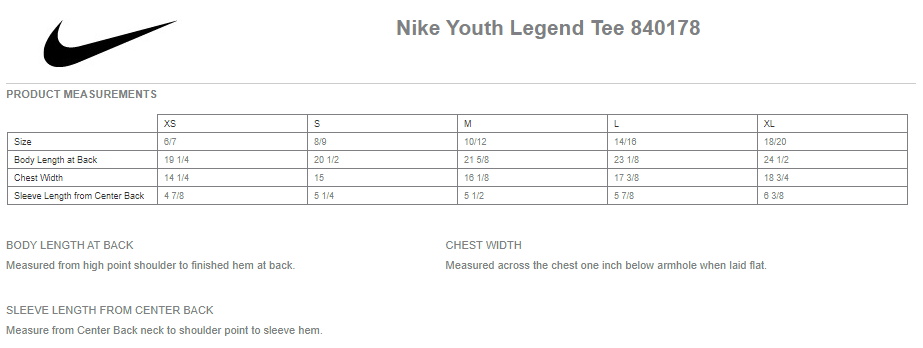 JL3 Elite- Youth Nike Legend Tee- Black