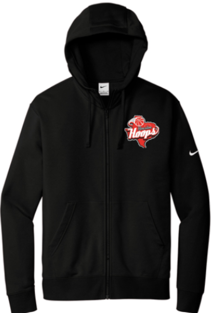 Houston Hoops Fill Zip Nike Hoodie- Black – Trend Monkey Custom