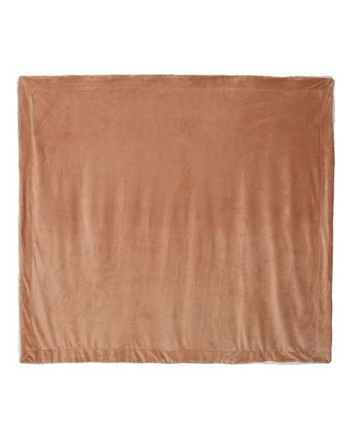 Monogrammed Sherpa Fleece Blanket