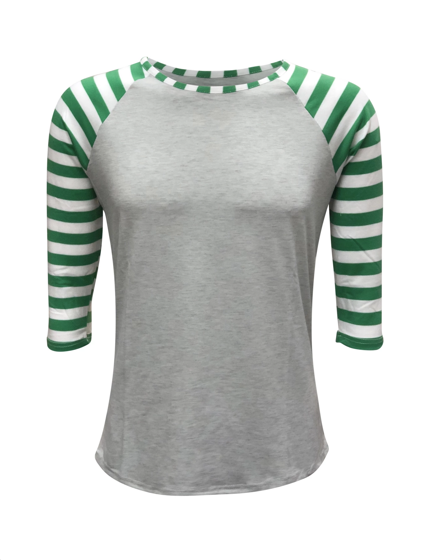 Candy Cane Raglan Green Stripe