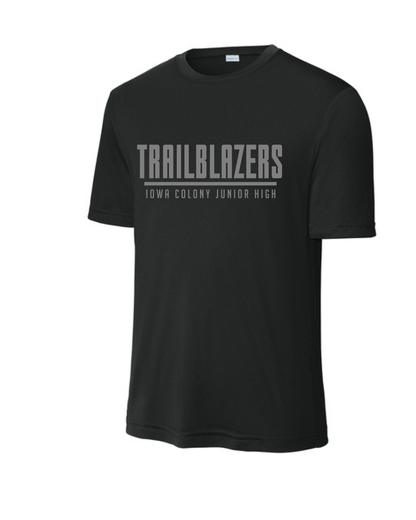 ICJH- Trailblazers Boys Athletics Performance Tee- Black