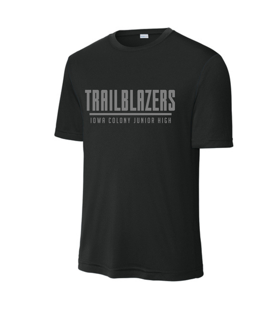 ICJH- Trailblazers Boys Athletics Performance Tee- Black