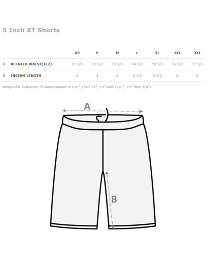 Dawson Eagle Band-  5" Women's  Xtreme Tek Shorts