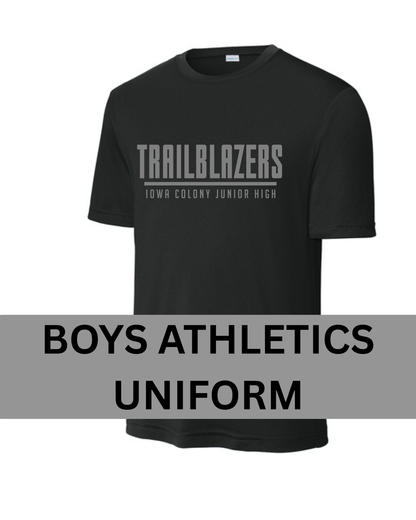 ICJH- Trailblazers Boys Athletics Performance Tee- Black