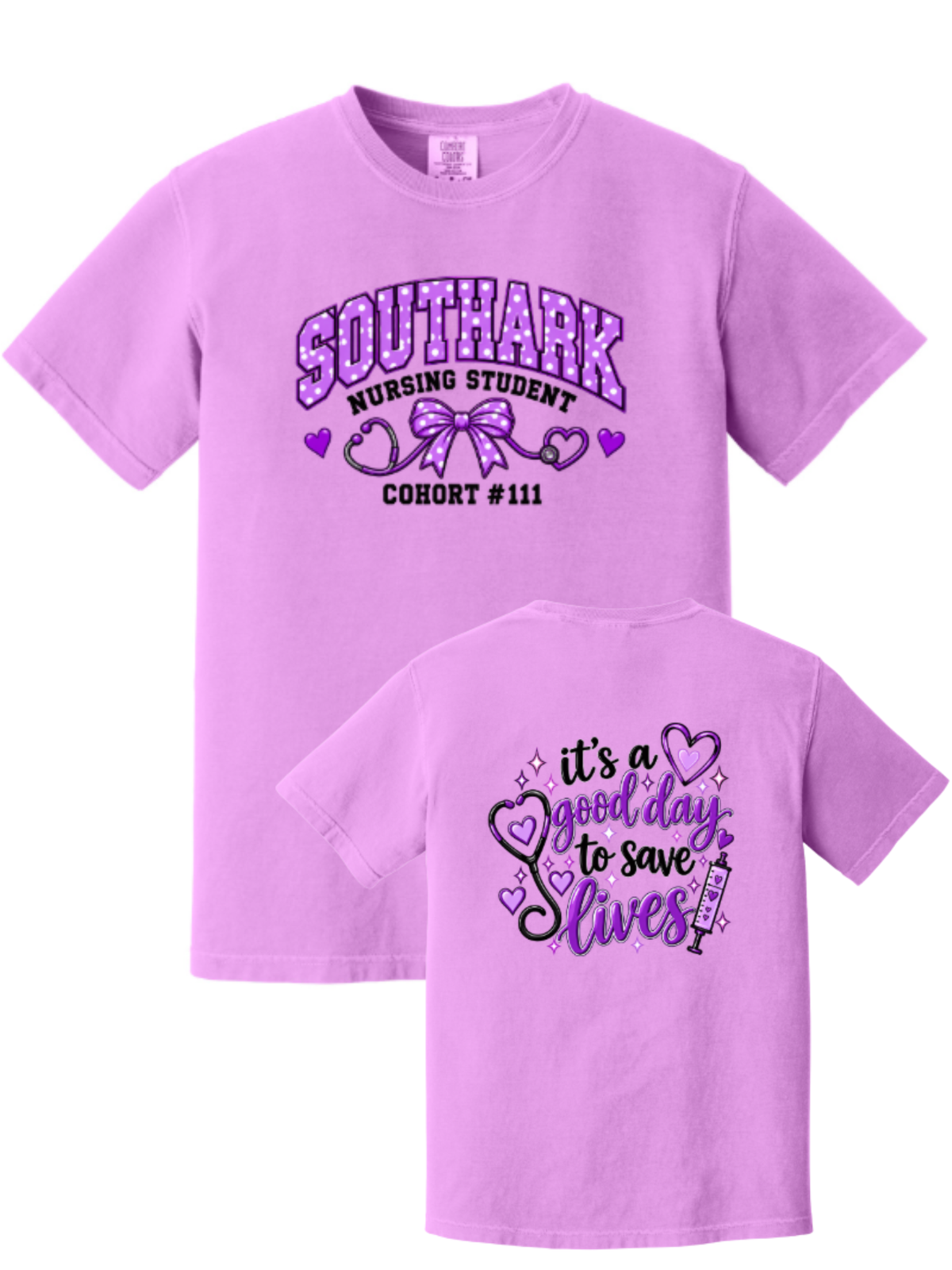 SouthArk College- "Good Day To Save Lives" Heavyweight Tee