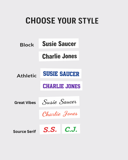 Iron On Name Labels- 10