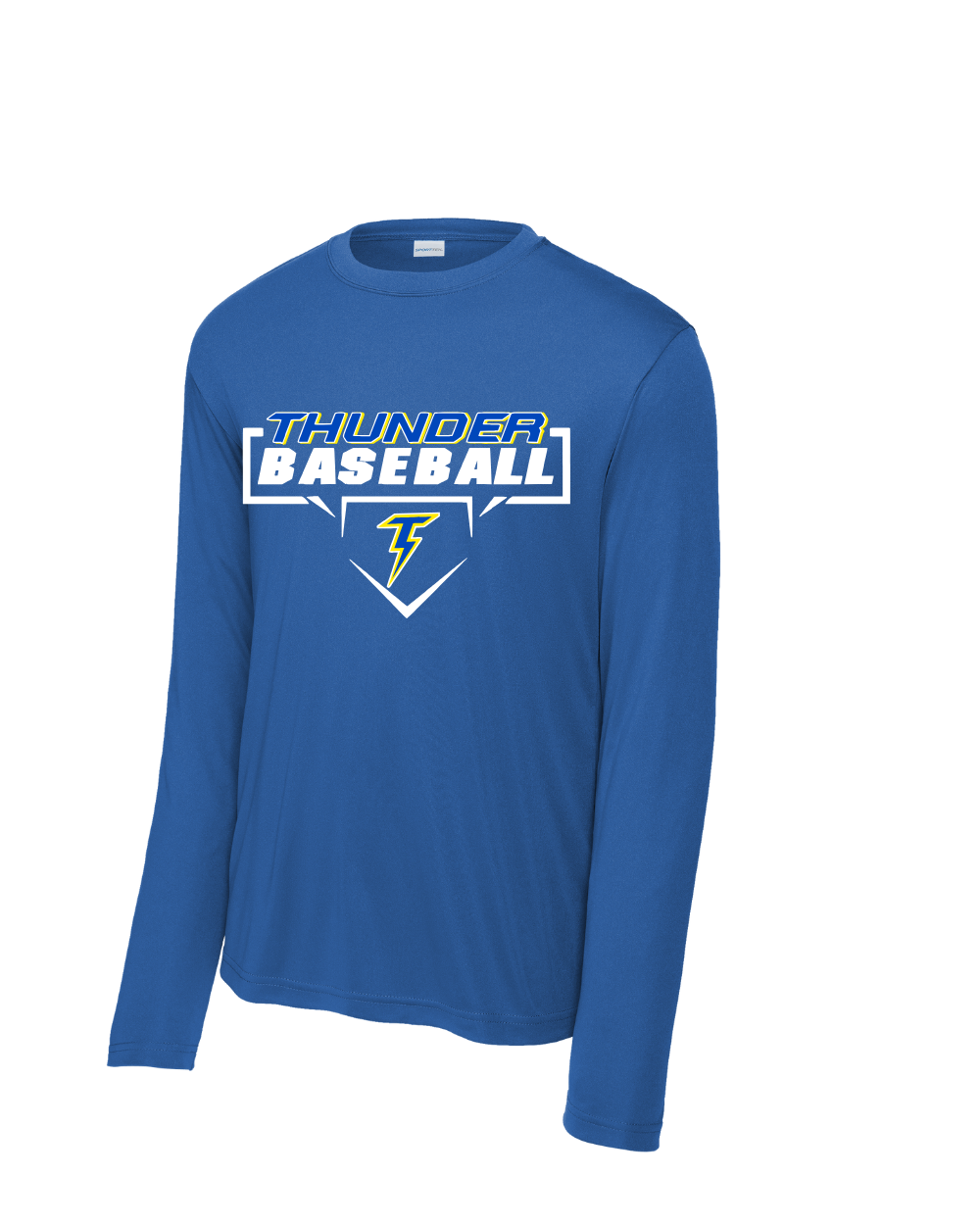 Thunder Baseball-Thunder Baseball Diamond Long Sleeve Performance Tee