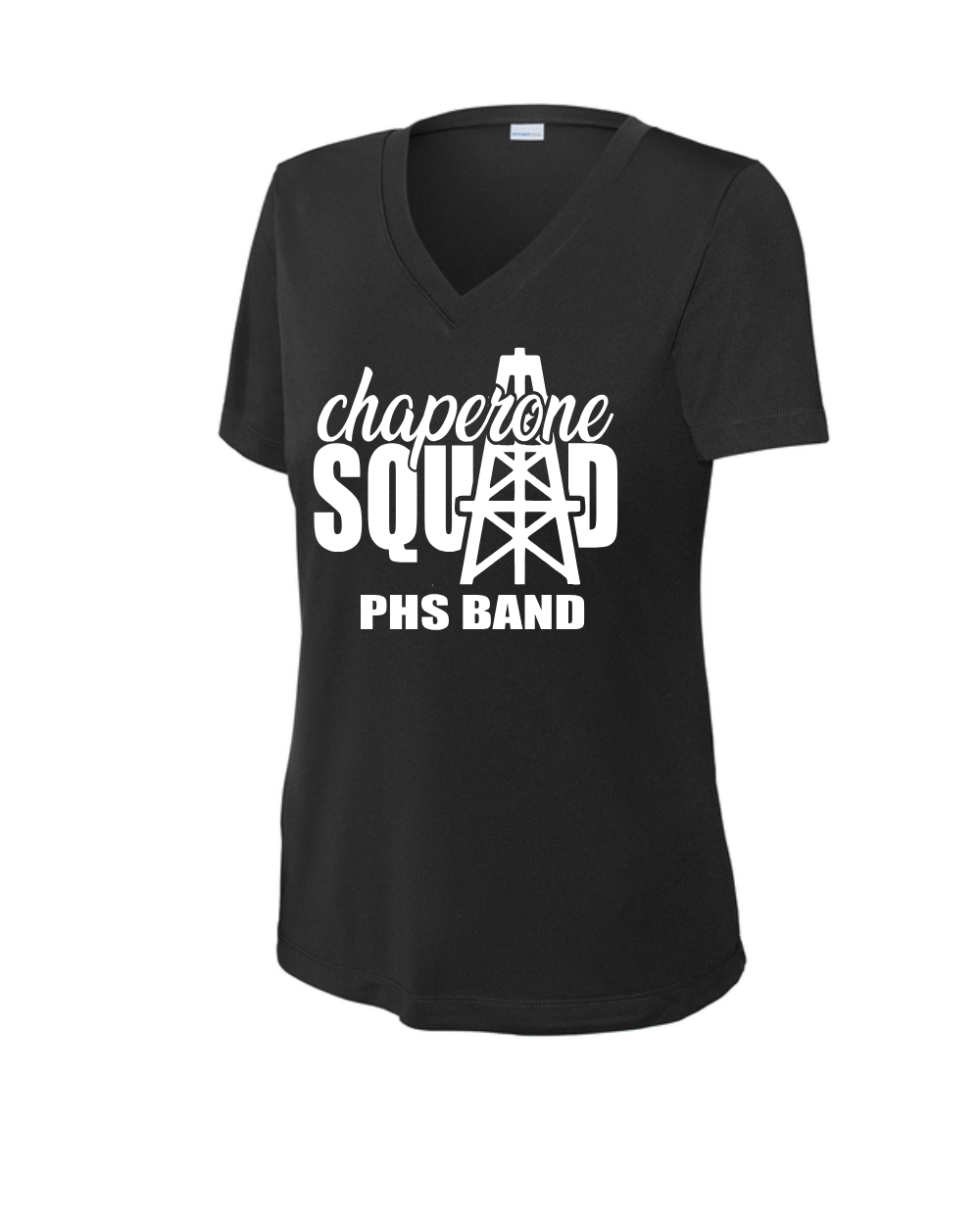 PHS Band Chaperone- PHS Band Chaperone Squad- Black Ladies Performance Tee
