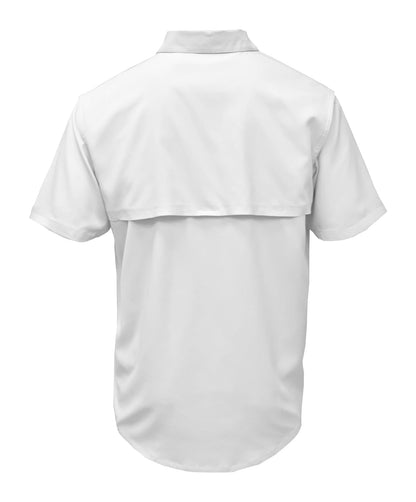 Dawson HS- D Claw Logo Fishing Shirt- White