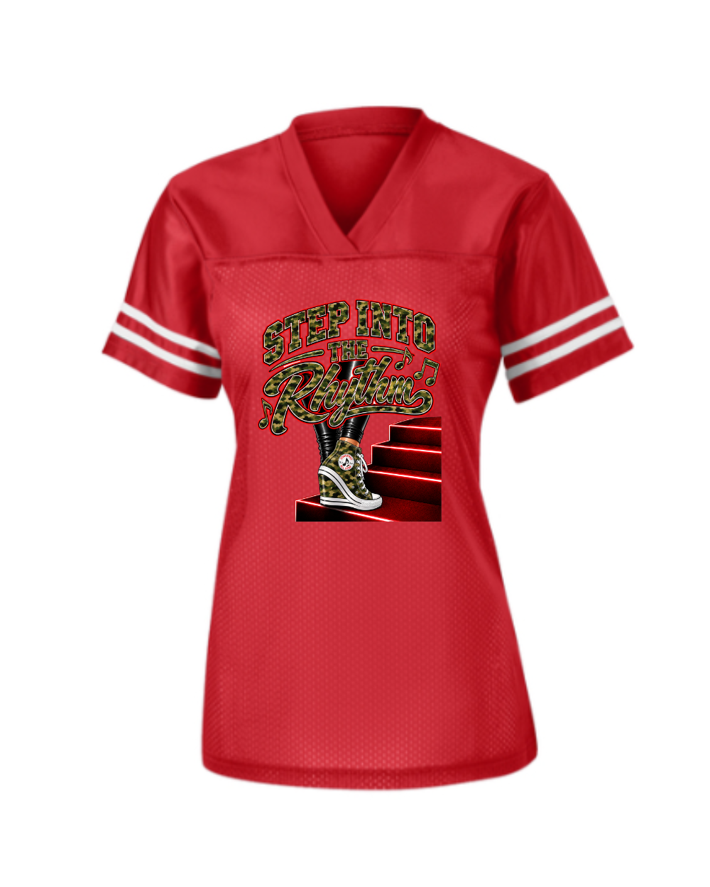 Step into the Rhythm- Red Ladies PosiCharge Replica Jersey
