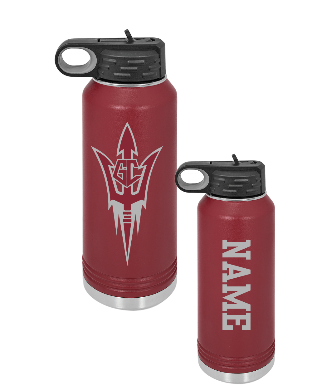 GC Sun Devils Baseball- Laser Engraved Water Bottle