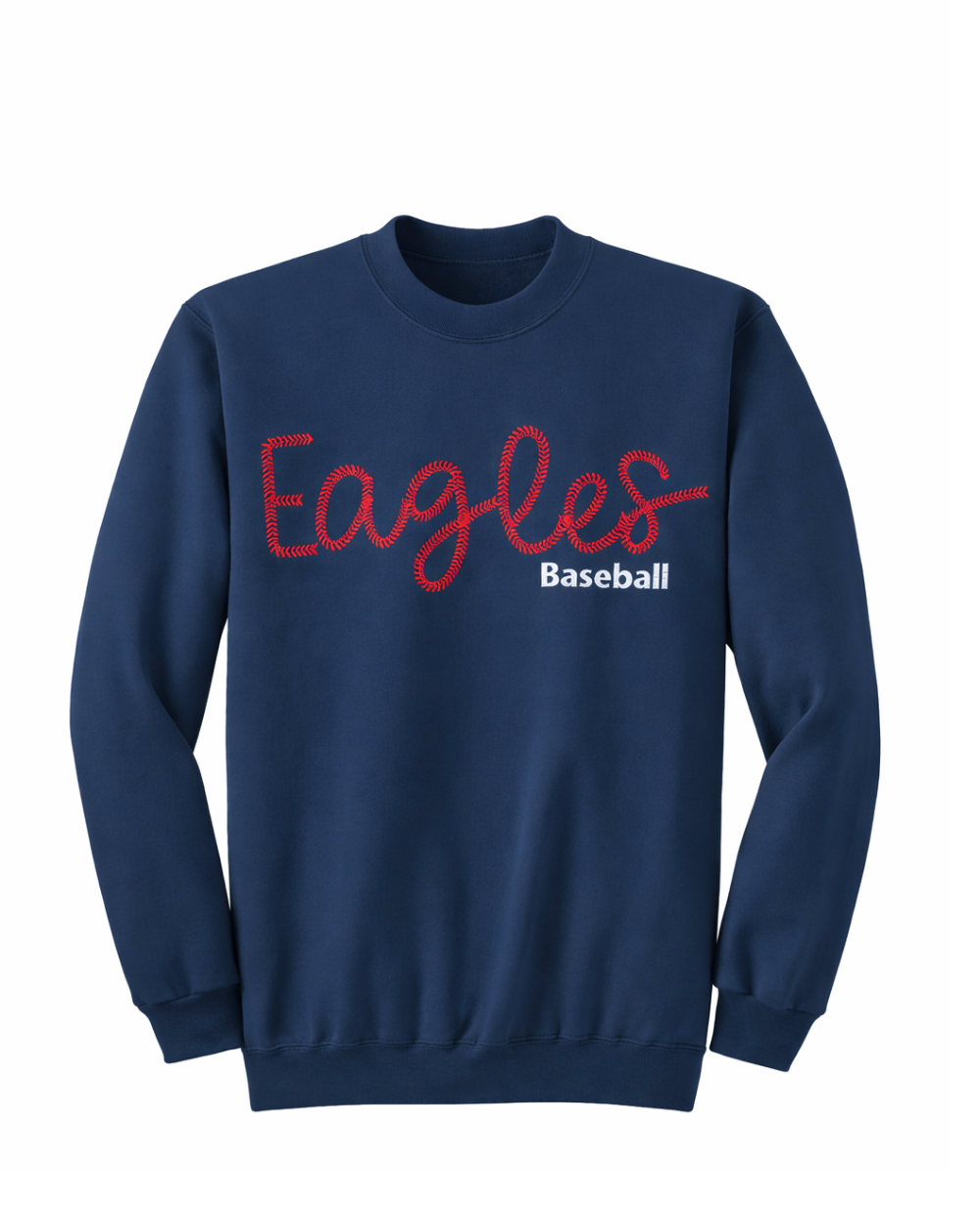 Eagles Baseball  - Embroidery Stitchfont Crewneck