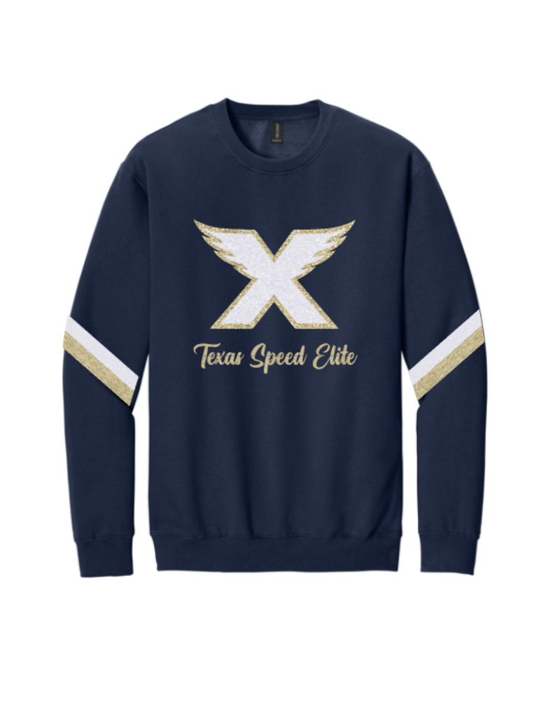 Crewneck X Glitter Sweatshirt — Navy