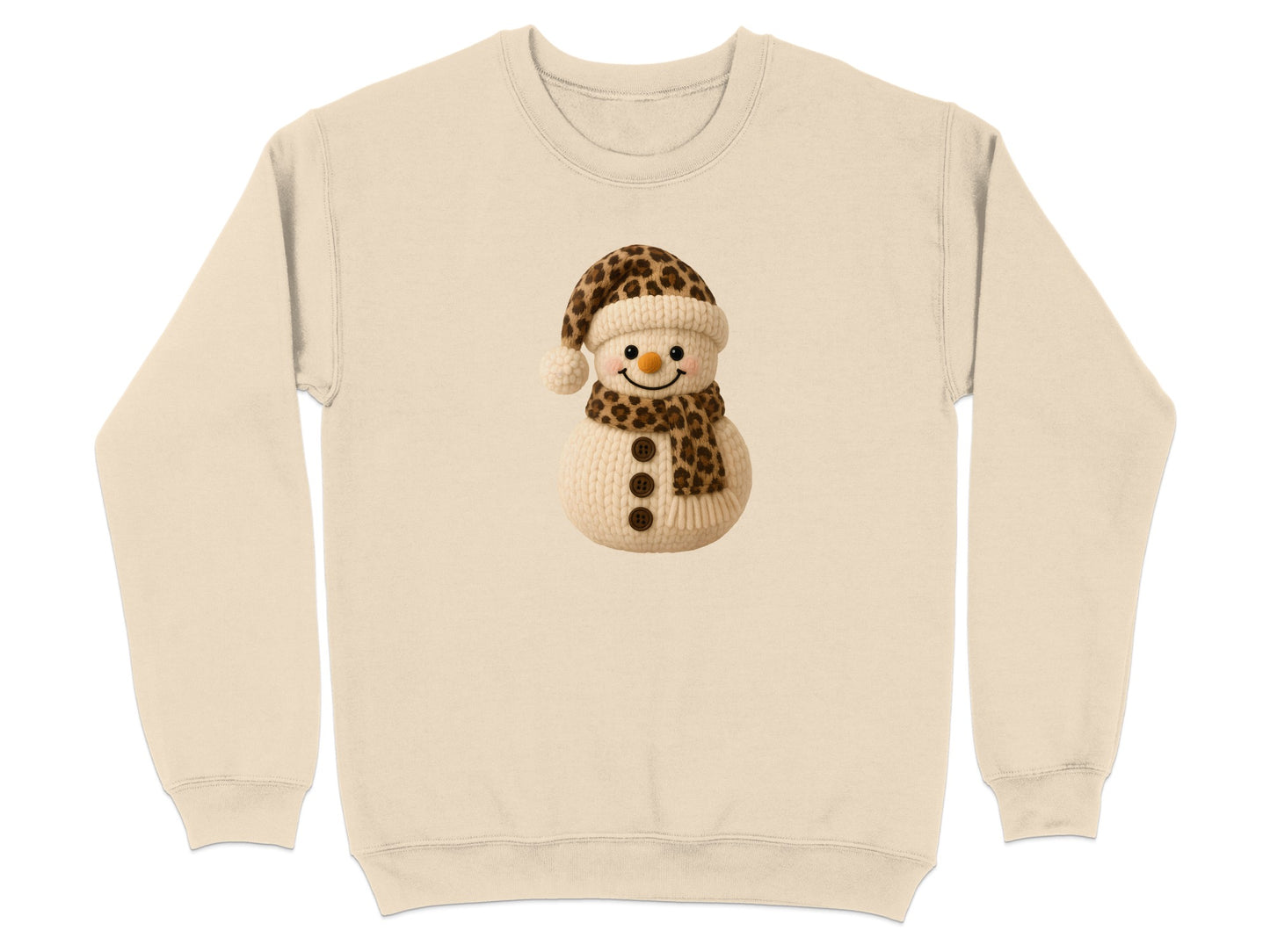 Cozy Snowman Design on Warm Sweater Apparel