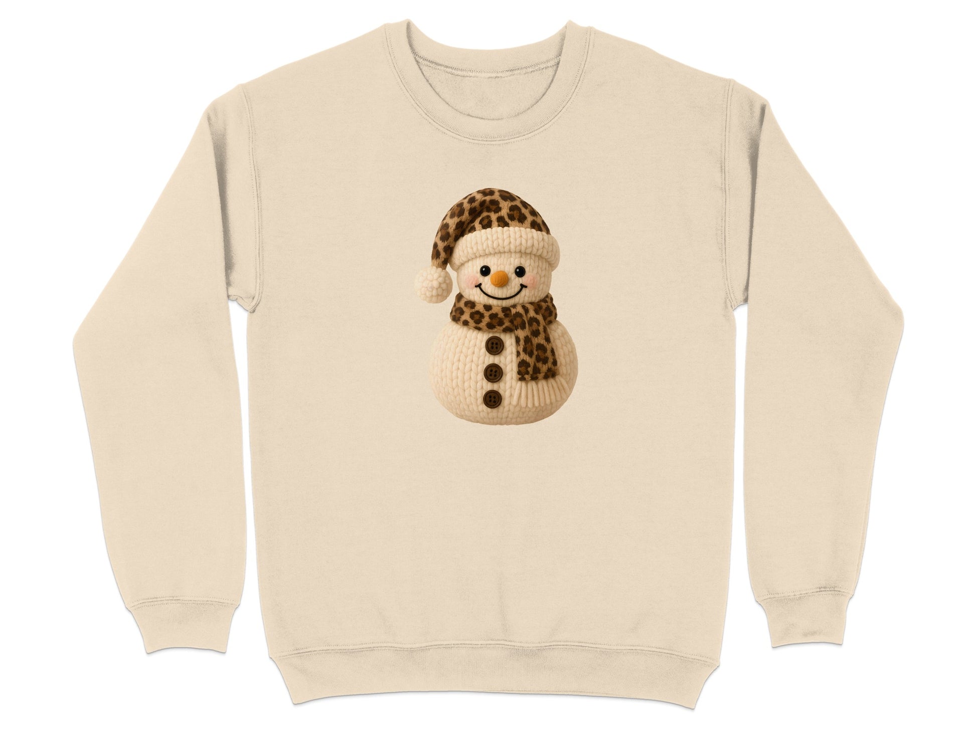 Cozy Snowman Design on Warm Sweater Apparel