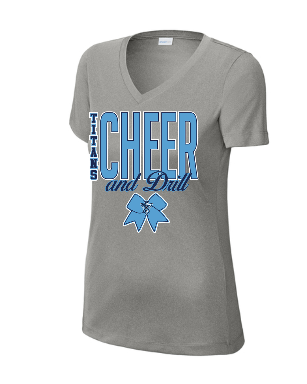 Shadow Creek Titans- Shadow Creek Cheer  Ladies  Vneck Short Sleeve Performance Tee