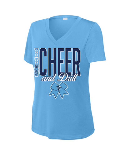 Shadow Creek Titans- Shadow Creek Cheer  Ladies  Vneck Short Sleeve Performance Tee