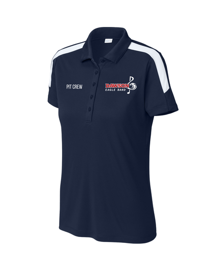 Dawson HS Band - Dawson Band Pit Crew Embroidered Ladies Polo