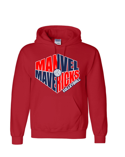 Mavericks Volleyball- Manvel Mavericks Volleyball Cotton blend Hoodie