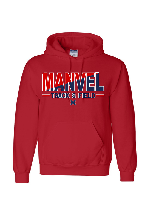 Manvel Track and Field- Manvel Track and Field Cotton blend Hoodie